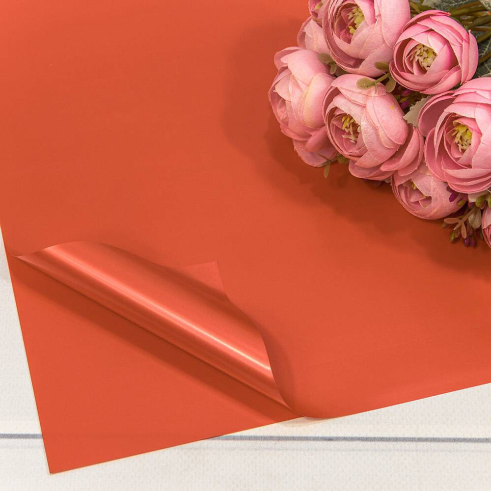 Пленка В листах 20 шт 60 х 60 см "Корейская" (Оранжевый)