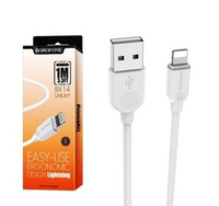 Кабель USB - Lightning BOROFONE BX14 (белый) 1м