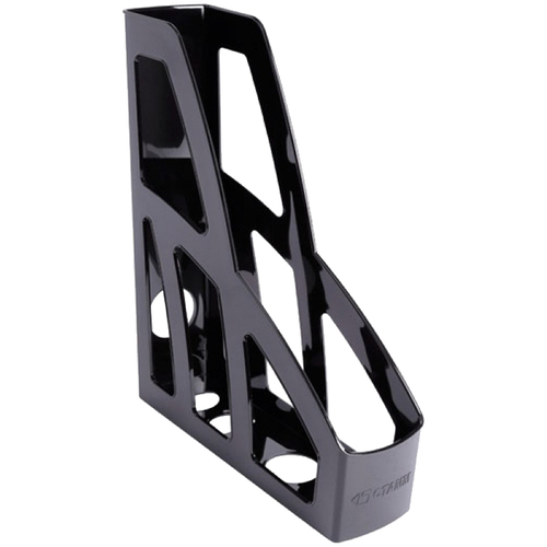 Лоток для бумаг вертикальный Стамм "Лидер", черный ОФ100