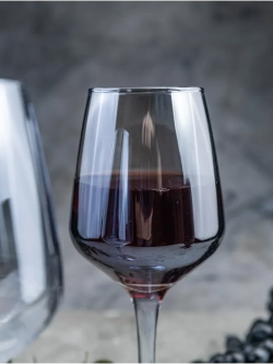 Набор бокалов для вина, 450 мл, 6 шт. Голубые