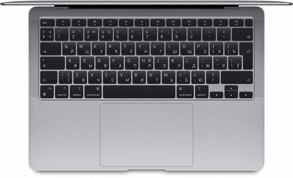 Ноутбук Apple MacBook Air 13 Late 2020 MGN63RU/A Space Gray (Apple M1/13.3"/2560x1600/8GB/256GB SSD/DVD нет/Apple graphics 7-core/Wi-Fi/macOS) Серый космос