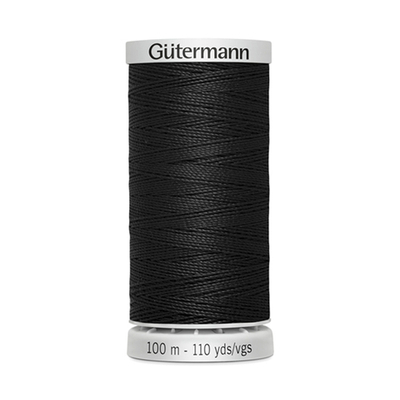 Нитки суперкрепкие Gutermann Extra Strong M782 №40 (100 метров), 5 кат. | _000 черный