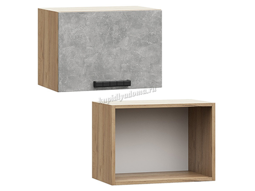 Модена ШВГ 500 фасад Дуб серый/корпус белый