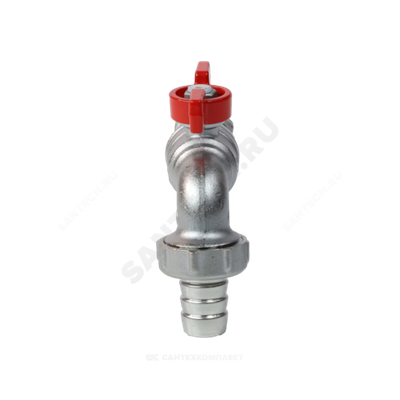 Кран шаровой водоразборный латунь со штуцером R620 Ду 15 Ру10,5 НР/штуц R1/2" бабочка L=82мм Giacomini R620X003