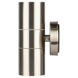 Светильник декоративный настенный ЭРА WL16 под лампу MR16 GU10 IP54 хром для интерьера и фасадов зданий | Фасадная декоративная подсветка