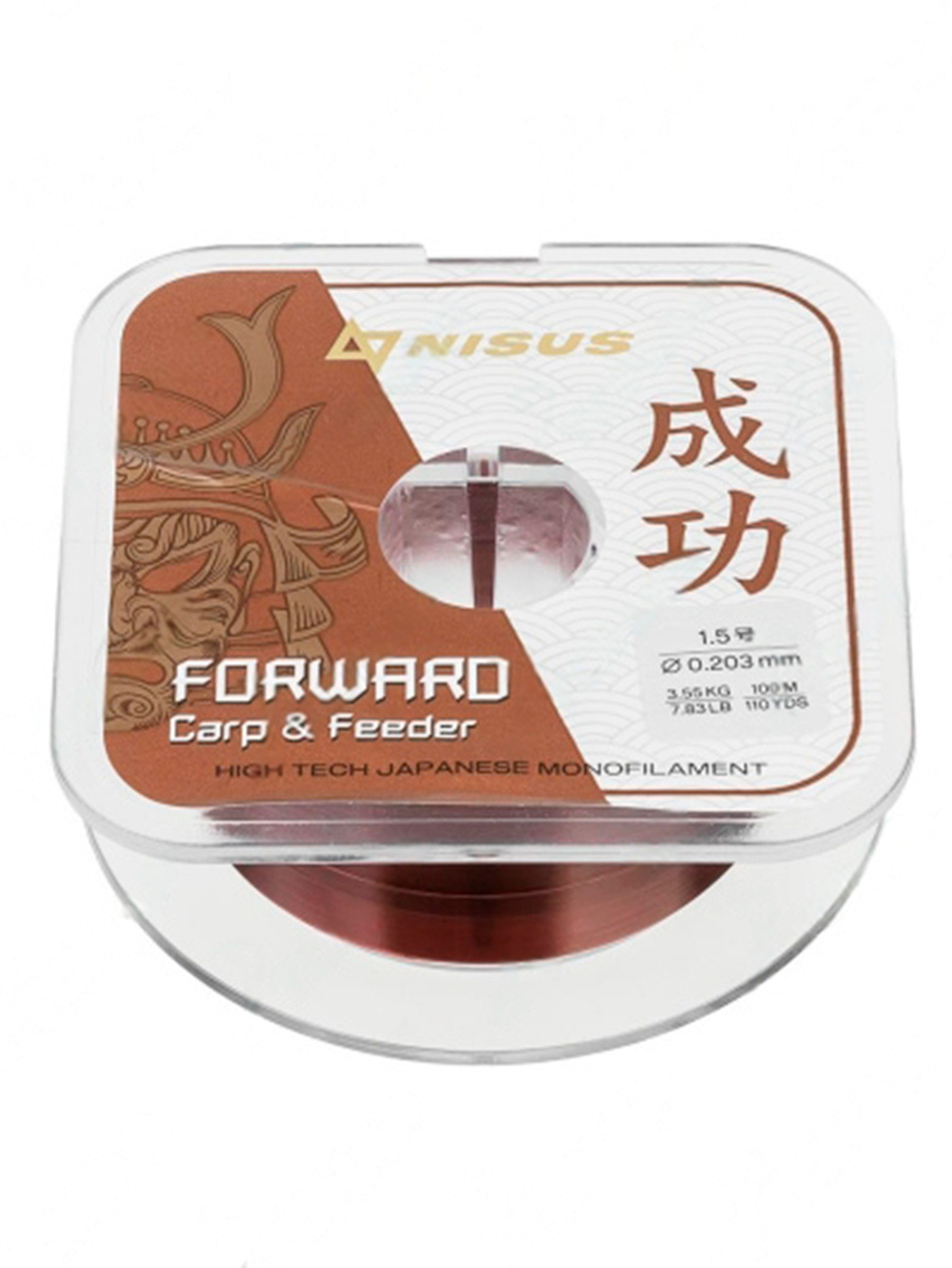Леска для рыбалки Nisus FORWARD Carp&Feeder brown Nylon 0,437mm/150m (N-FCF-0437-150)