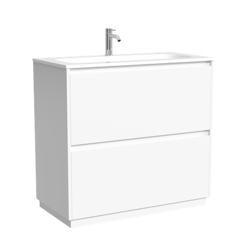 Тумба напольная Sancos Libra Floor с двумя ящиками890х450х840, белый глянец, LB90FW