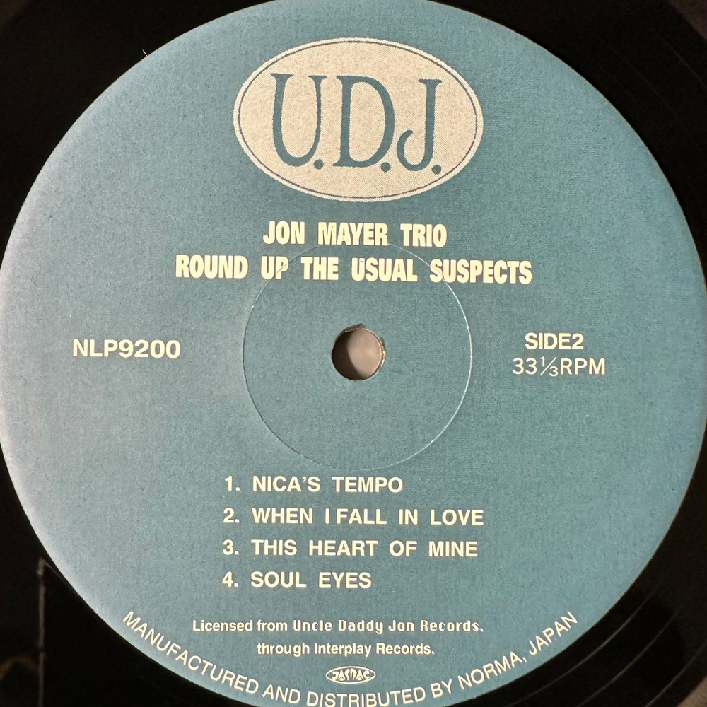 Jon Mayer Trio ‎– Round Up The Usual Suspects (Япония 1994г.)