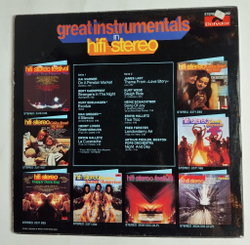Винтажная виниловая пластинка LP Сборник Great Instrumentals In Hifi Stereo (Germany 1971) (James Last, Bert Kaempfert, Max Greger)