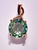 Подвеска форма круг цвет светло-зеленый