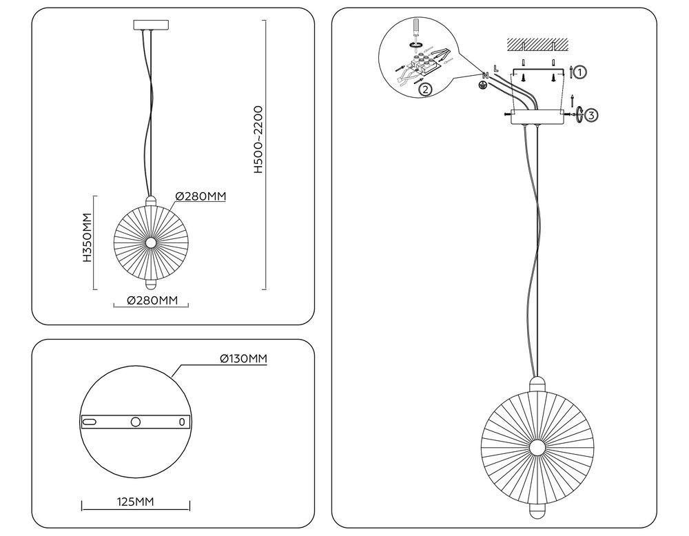 Ambrella Подвесной светодиодный светильник Crystal LH31145