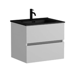 Тумба подвесная SANCOS Urban 590х450х550, c двумя ящиками оснащенными доводчиками, белый глянец , арт. UR60W
