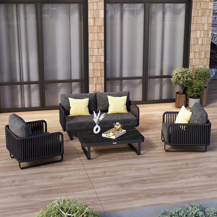 Лаунж зона Ideal Patio БЕЛЛИСА С с двухместным диваном - маренго