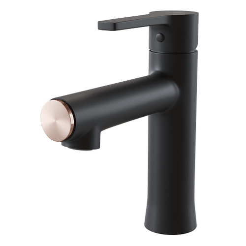 Смеситель для раковины 35k MIXLINE ML23-04 "Round Black" ЧЕРНЫЙ