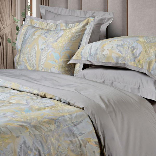 Наволочки 2шт 50x70 Sharmes Paradise серые/золотые