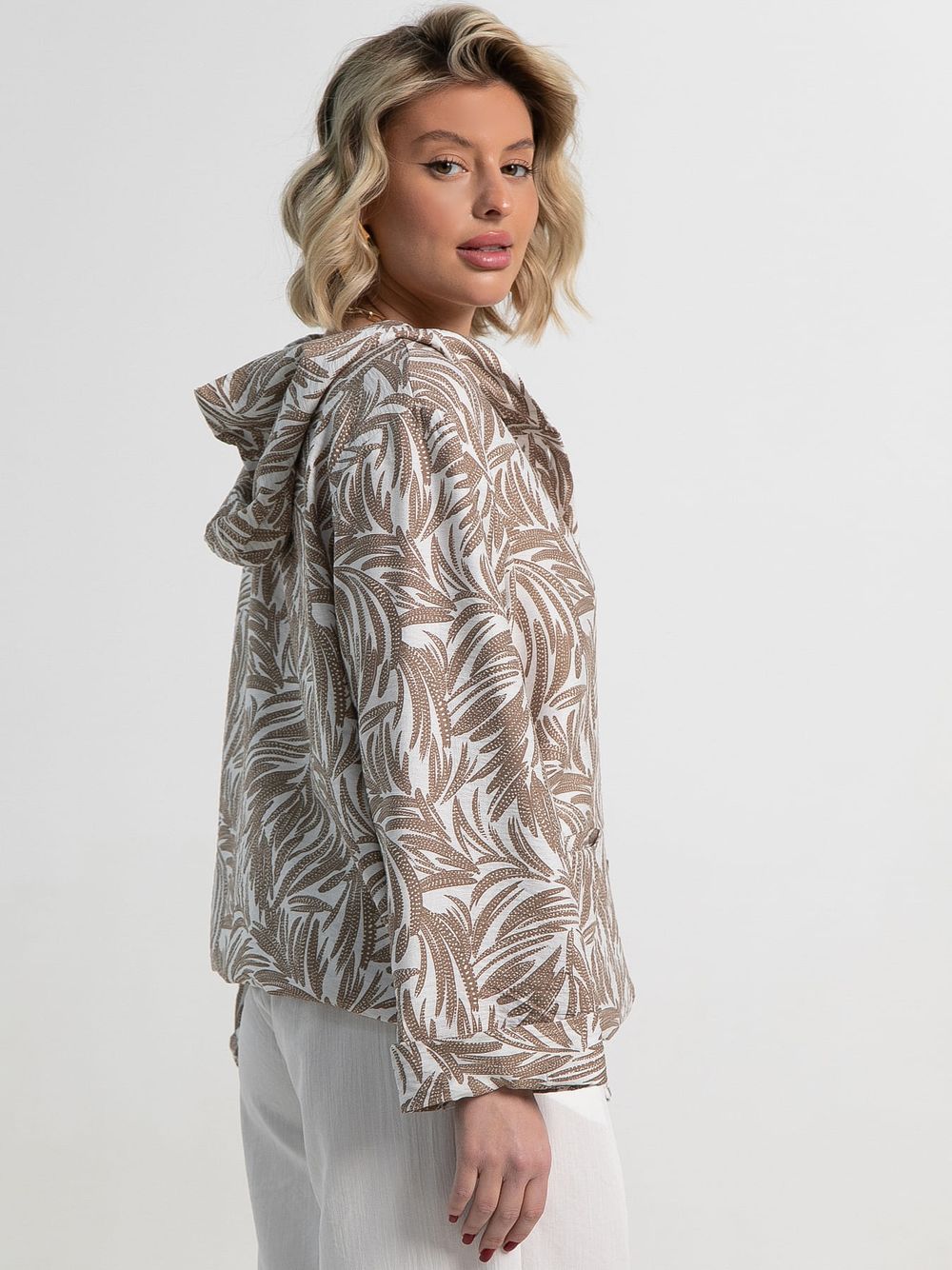 Пыльник Летний день (бело-коричневый) Б15152-8М LT Collection