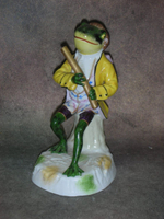 Статуэтка. Фарфор. Лягушка флейтист. Sitzendorf. Германия