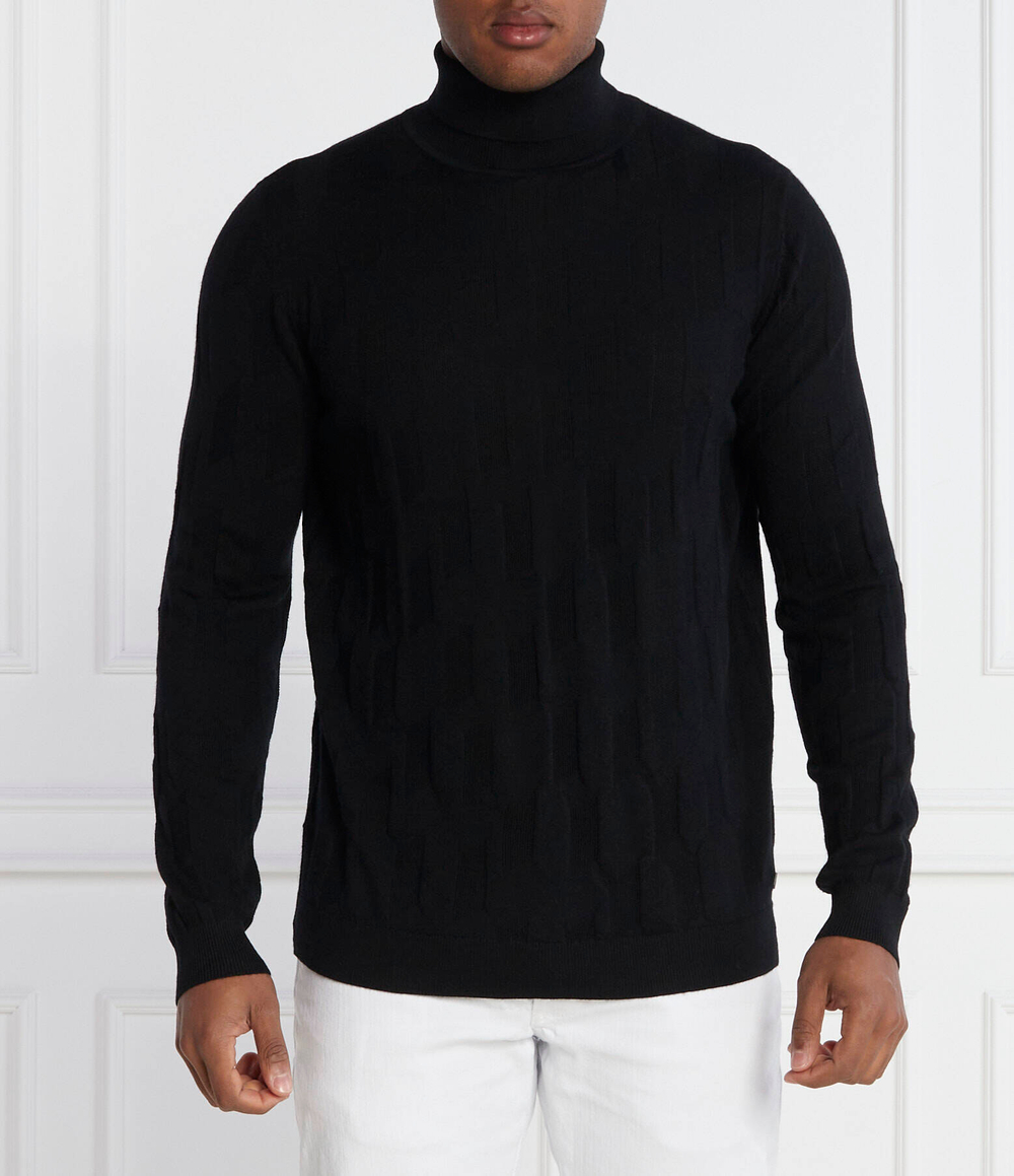 Хлопковый гольф rollneck Karl Lagerfeld - черный(655016 534399)