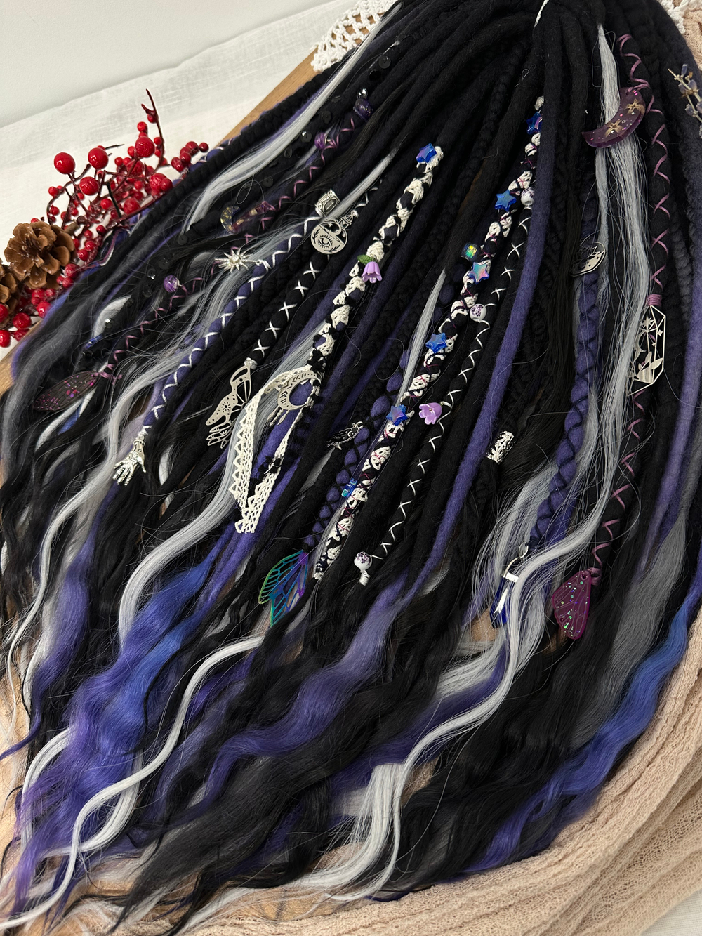 Войлочные дреды с кончиками из козы (Йеннифэр)