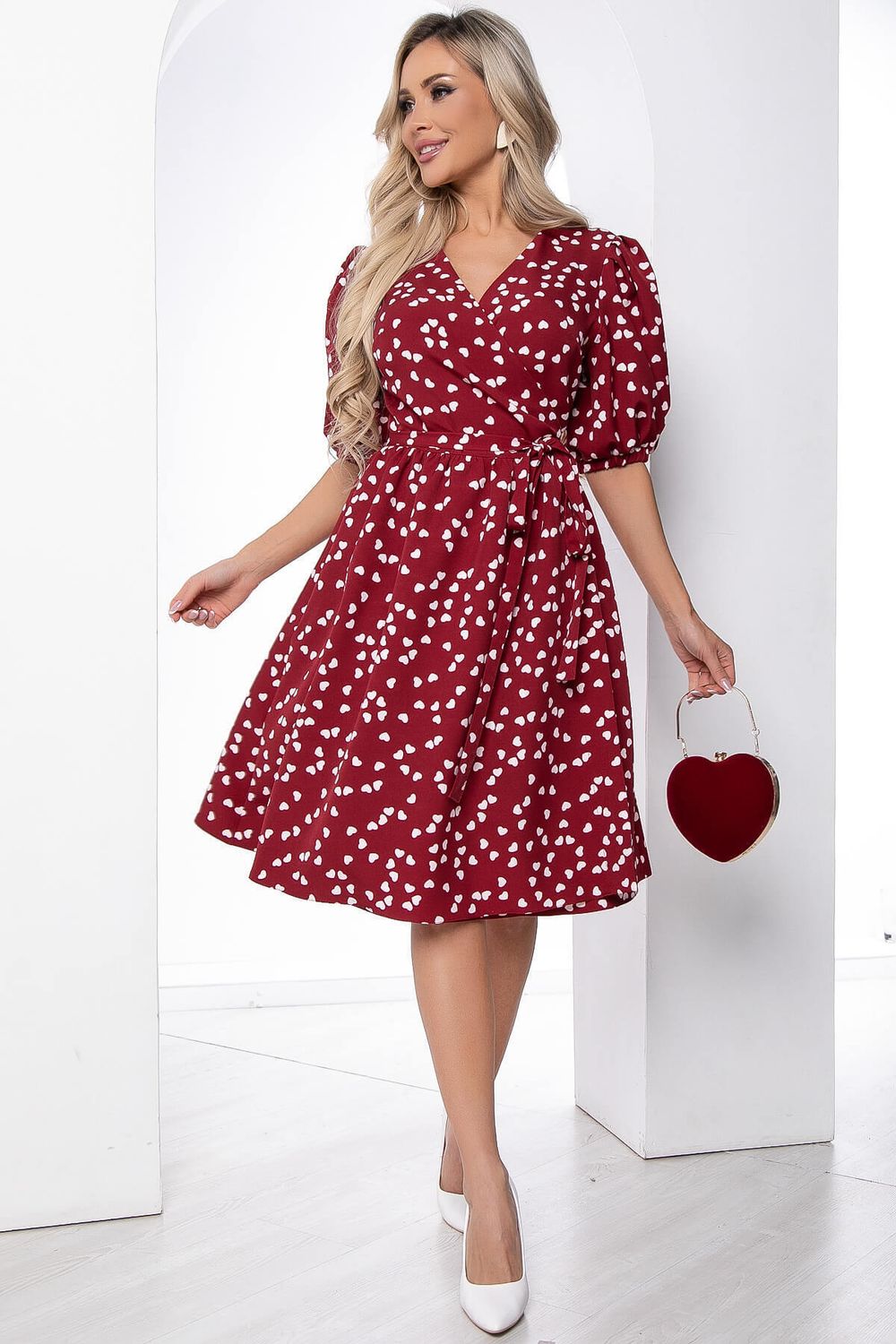 Платье "Любовь" (бордо) П8756 LT Collection (Акция)