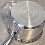 Ковш 1,9л нерж со стеклянной крышкой, с металлической ручкой, DNN3, SD-A17-16S