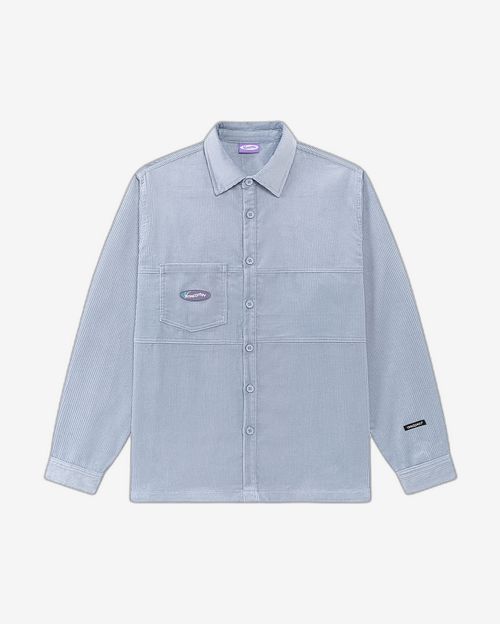 Рубашка Velvet Button пыльно-голубая