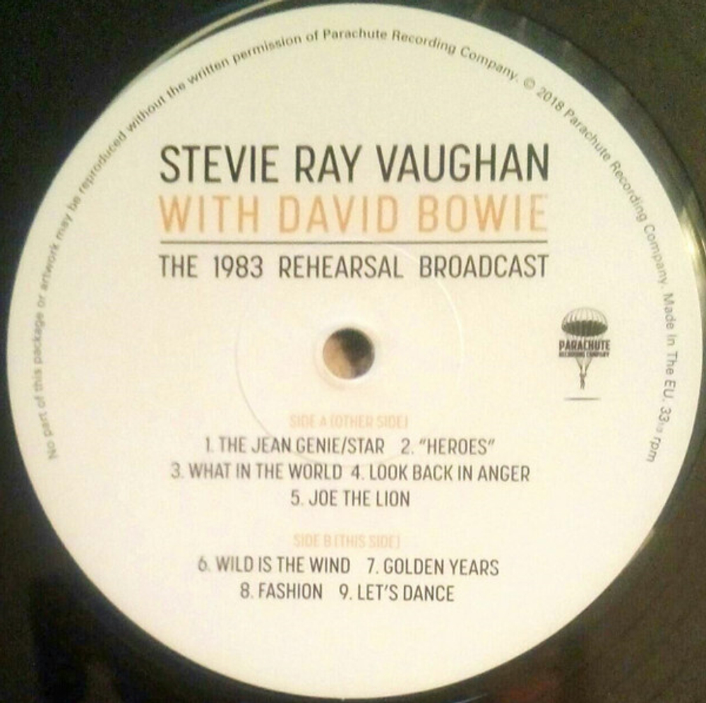 Stevie Ray Vaughan With David Bowie / The 1983 Rehearsal Broadcast (Clear Vinyl)(2LP)
