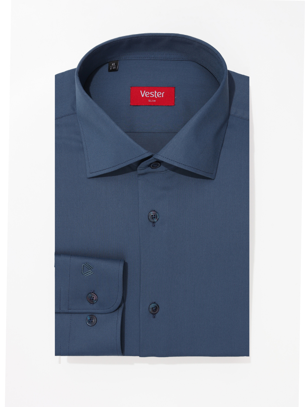 Сорочка мужская VESTER длинный рукав, цвет синий 51518 05
