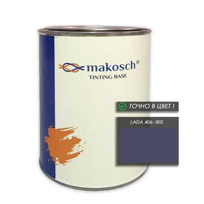 Автоэмаль makosch/LADA 406, Базовая эмал,ь фиолетовый, база, 800мл.