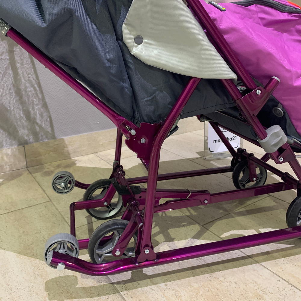 Коляска комбинированная «Ника Детям 5-1» со снеговиком орхидея (арт. НДТ5-1/6)