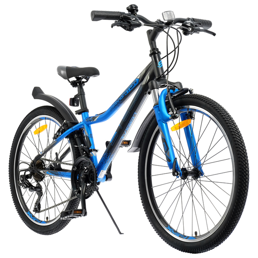 Велосипед 24" Stels Navigator-410 V  21-sp V010 (2023), черный синий