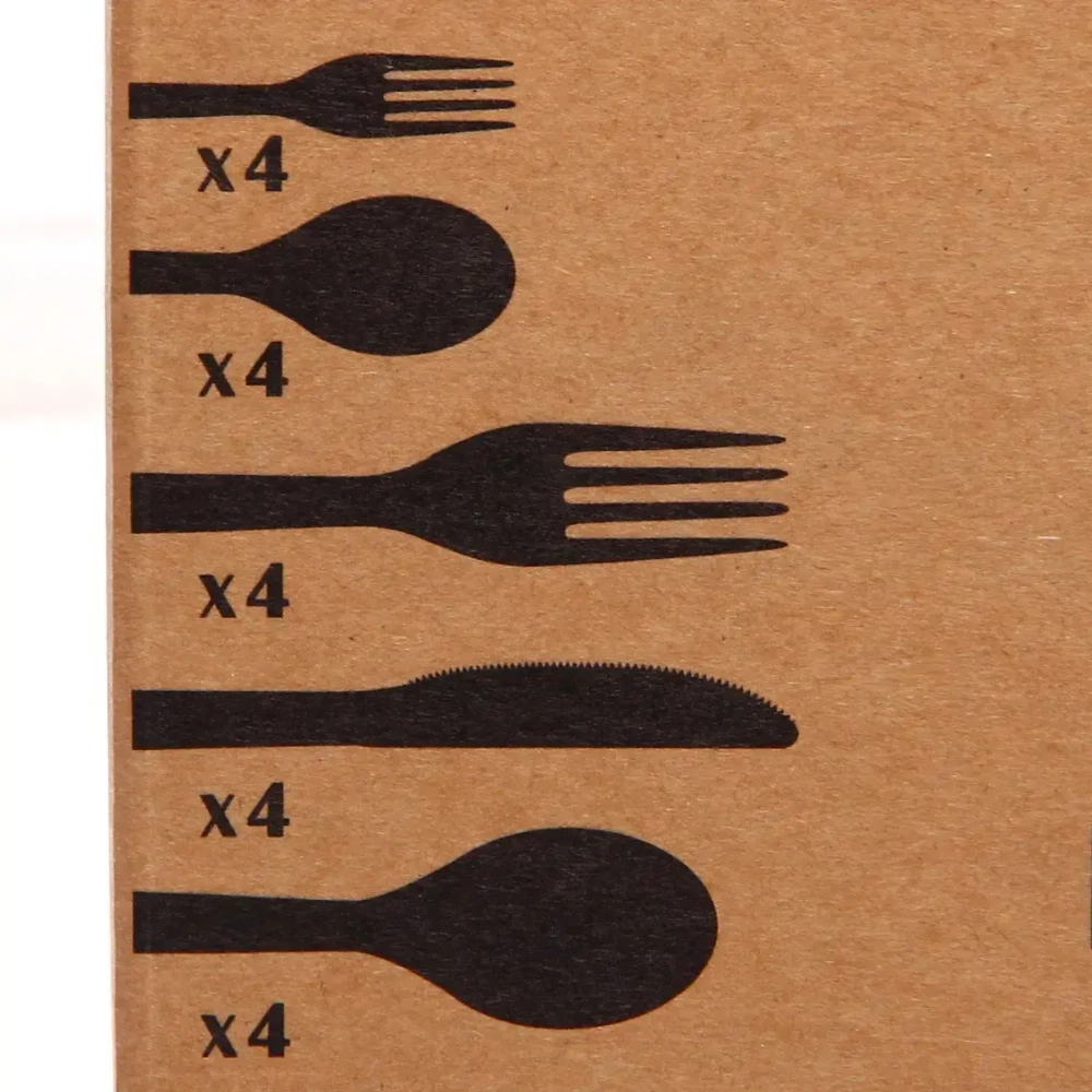 Набор столовых приборов «SANLI» 20шт (4ножа, 4ст.вилки, 4дес.вилки,4ст.ложки, 4ч.ложки), цвет золото