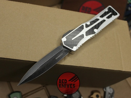 Нож Heretic Knives Colossus D/E - рукоять светлый алюминий , блэеквош клинок