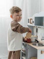 Свитшот с рукавом реглан Mjölk Экрю/Cocoa