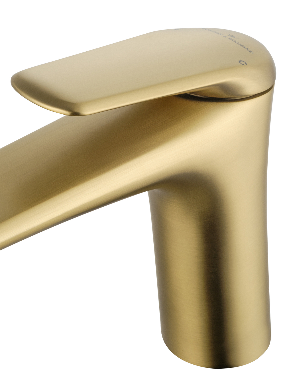 Смеситель для раковины WONZON & WOGHAND Elbe, Брашированное золото (WW-A41222-BG)