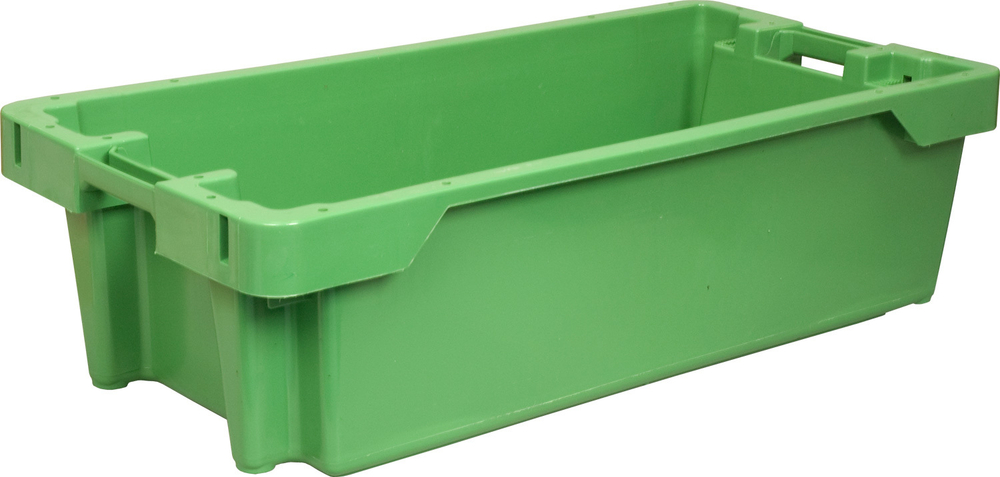Ящик сплошной 800×400×225 мм, объем 72 л., арт.: 211, зелёный, код: 05551