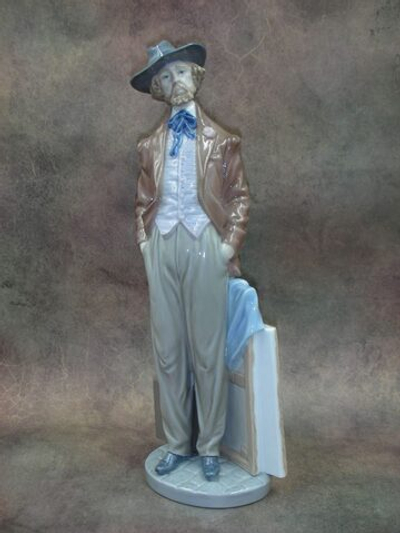 Статуэтка. Фарфор. Странствующий художник. Lladro. Испания