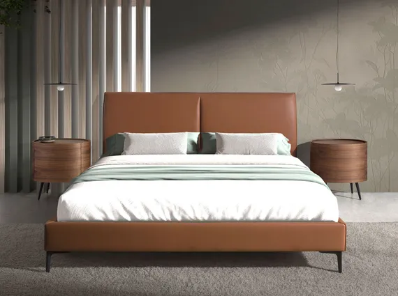 Кровать Angel Cerda 7158, 180x200 см, коричневая