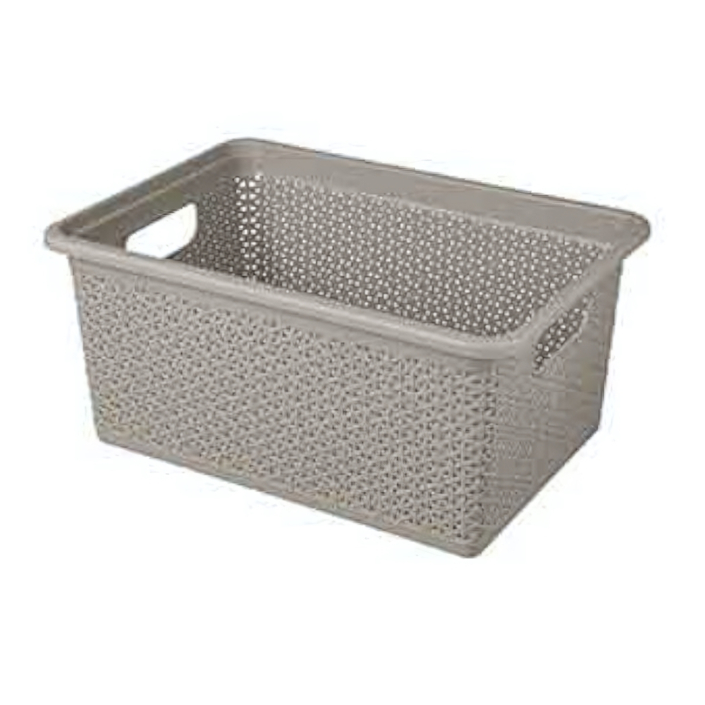 Корзина универсальная "Wenge" прямоугольная 20л, 430х300х200 мм (серый)