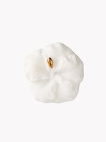 Кольцо Гибискус L, белый фарфор