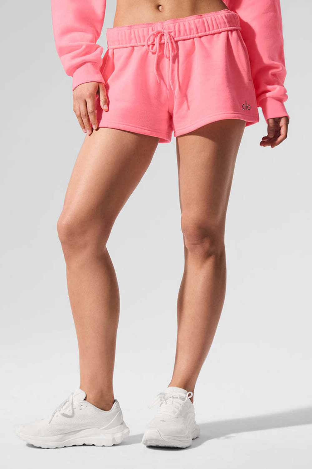 Alo yoga Шорты спортивные женские, неоновый розовый