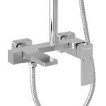 Душевая стойка Grossman Style 500.K35.05.100 с верхним душем,ручной лейкой и смесителем,хром глянцевый,1 место