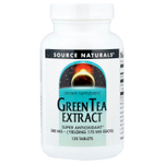 Source Naturals, экстракт зеленого чая, 500 мг, 120 таблеток