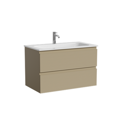 Тумба подвесная SANCOS Folk 790х445х500, c двумя ящиками оснащенными доводчиками, Капучино, арт.FL80CP