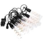 Гирлянда для улицы «Солнечная спираль» 5 м 10 ламп LED (13*4 см) чёрн.пров, 1 реж.,IP-54 (220 V), Теплый белый