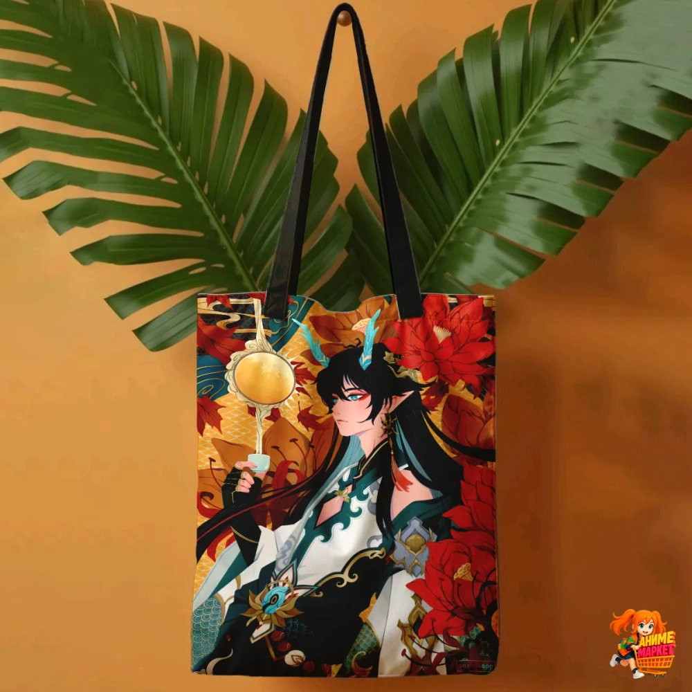 Сумка шоппер с принтом Honkai Star Rail