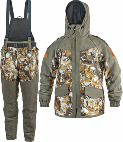Шапка зимняя двусторонняя WINTER -380 HSN, флисовая, черный + зеленый / хаки