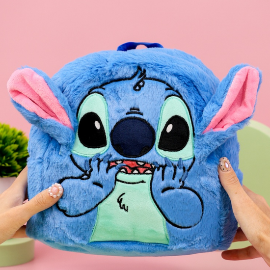 Рюкзак Удивленный Глазастик Стич, синий