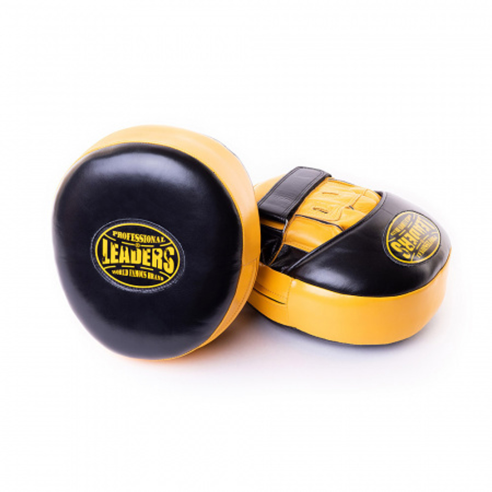 Лапы тренерские LEADERS BIG-AIR BUMBLEBEE (ONE, кожа, черный/желтый)