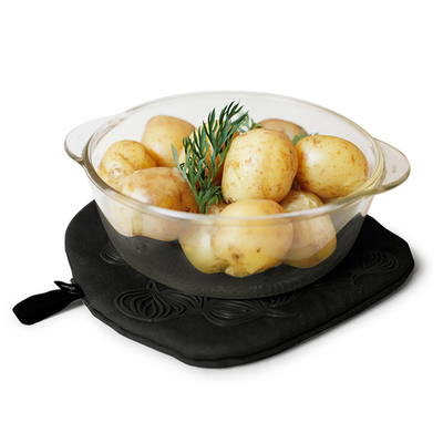 Прихватка-подставка для горячего non-slip черная